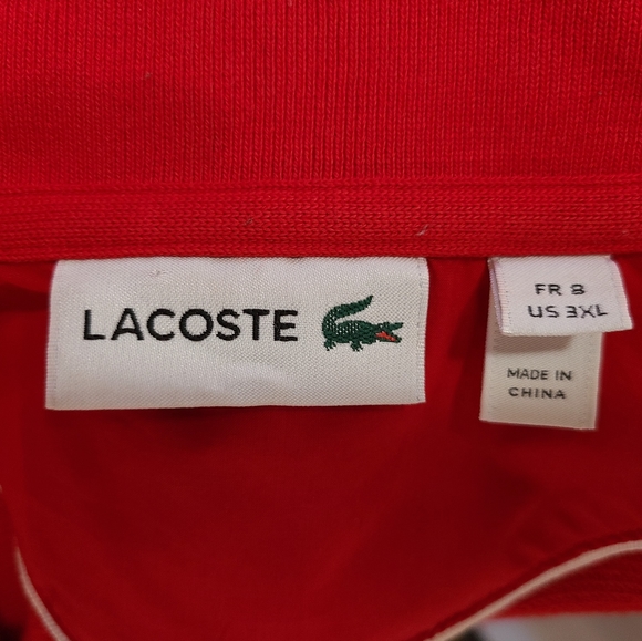 Lacoste red XL light weight jacket. - Picture 8 of 8